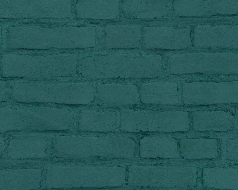 Neue Bude 2.0 - Brick House industrial wallpaper AS Creation Roll Green  374145
