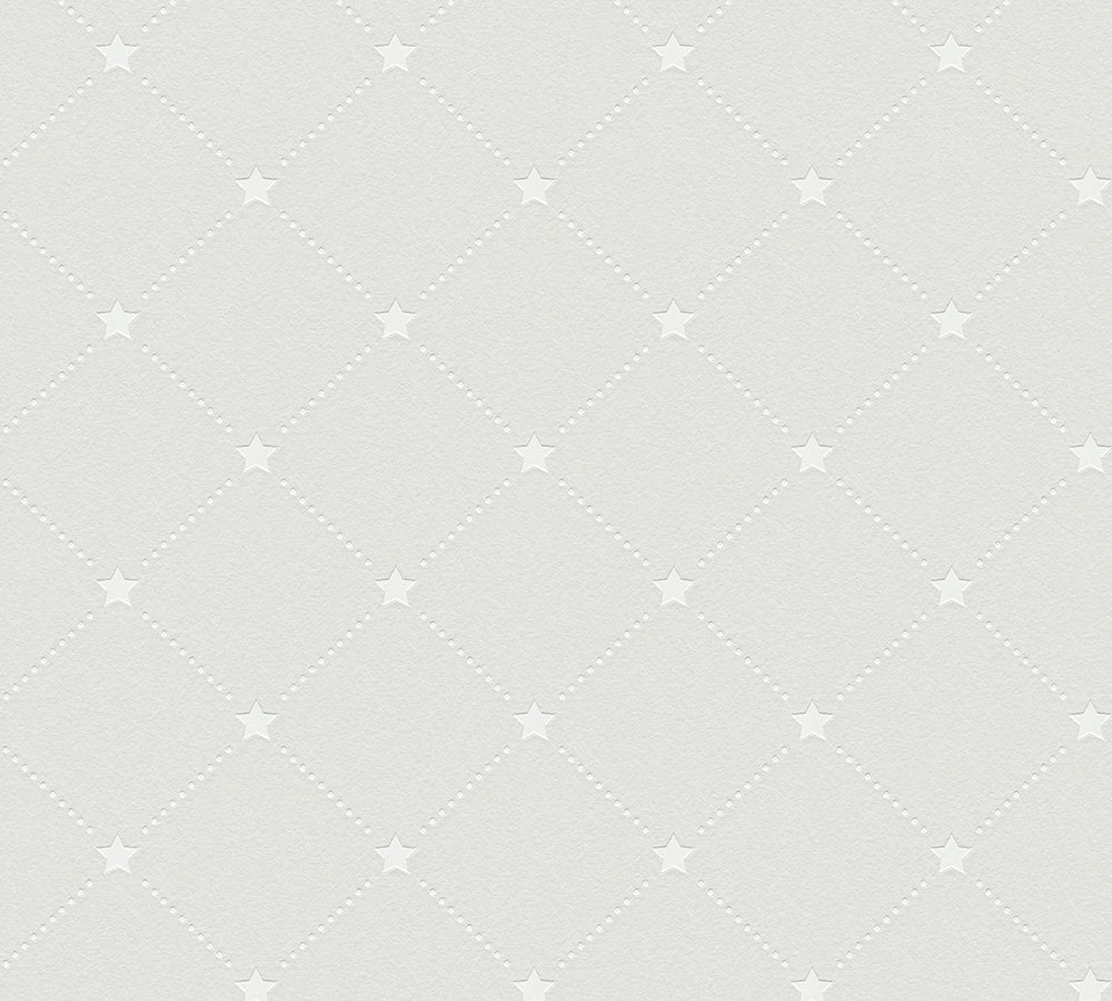 Michalsky 4 - Stylish Stars geometric wallpaper AS Creation Sample Grey  379851-S
