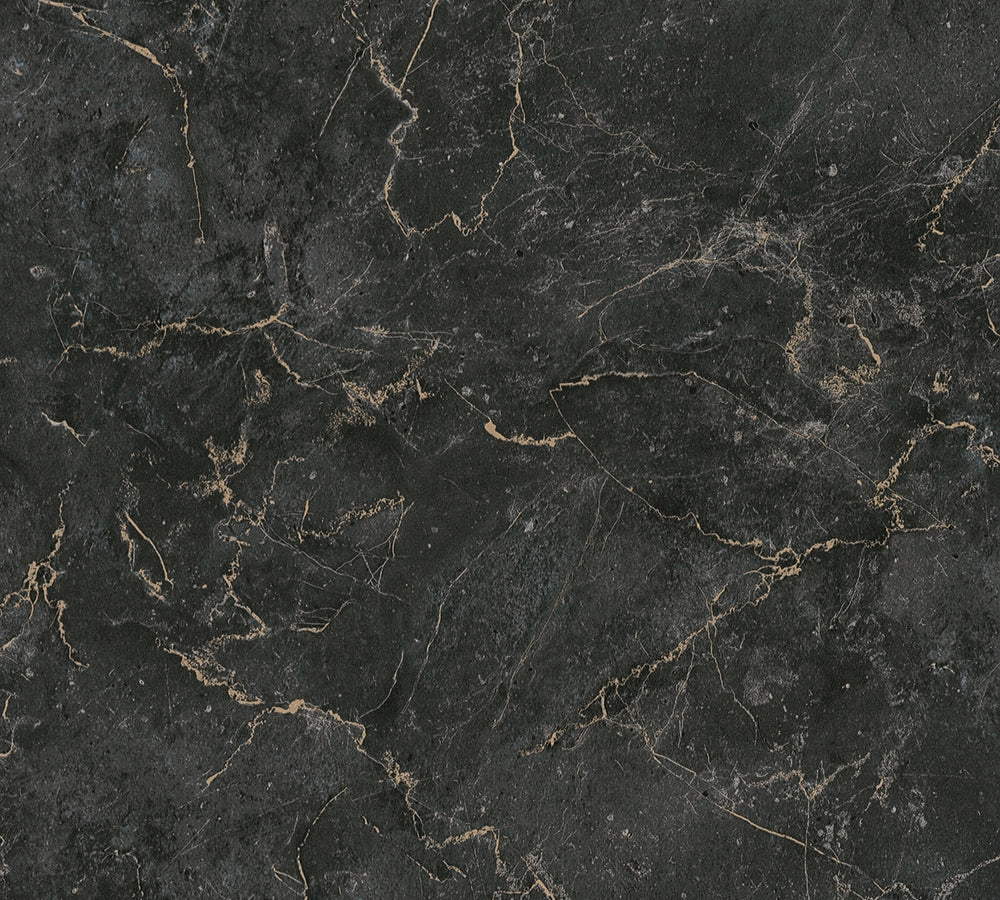 Michalsky 4 - Monumental Marble industrial wallpaper AS Creation Sample Black  379911-S