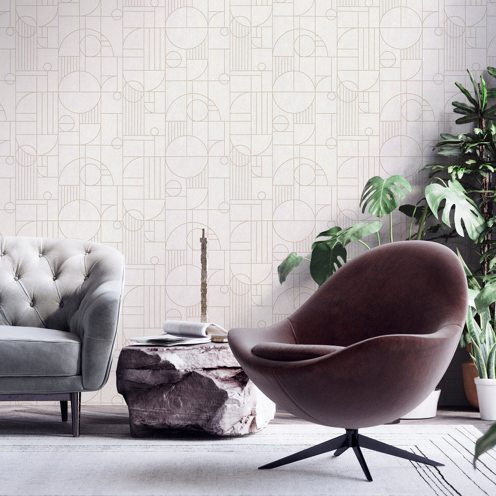 My Home My Spa - Deco Tile art deco wallpaper AS Creation    
