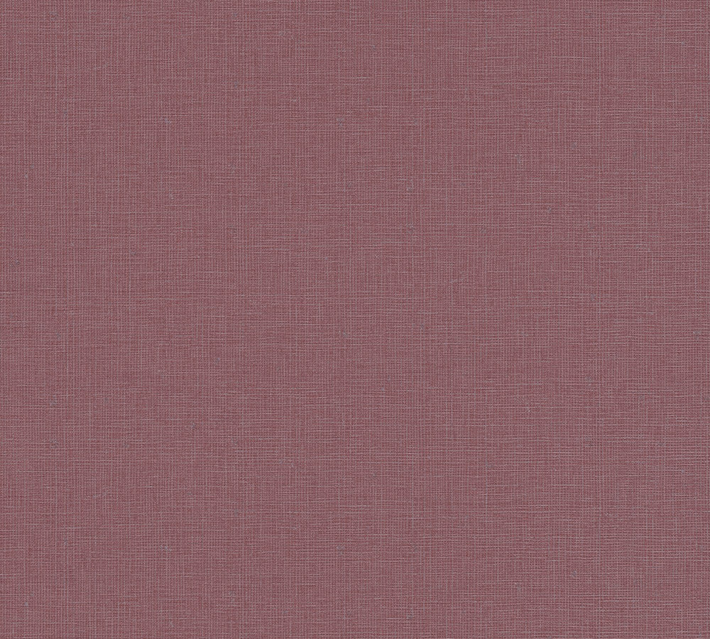 House of Turnowsky - Linen Style plain wallpaper AS Creation Roll Light Purple  389028