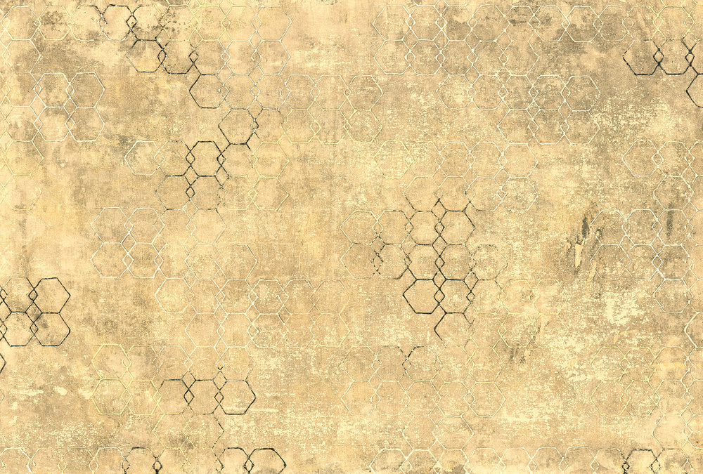 Atelier 47 - Hexagon Art digital print AS Creation Yellow   116715