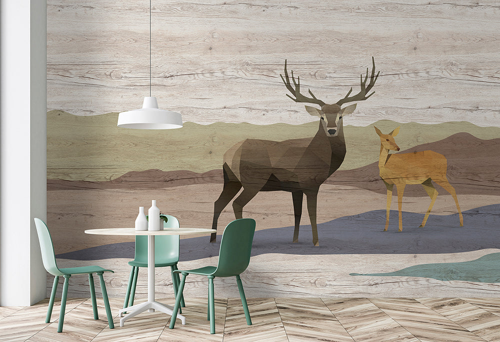 A closer look at Unique Plant Deer For Wall Green