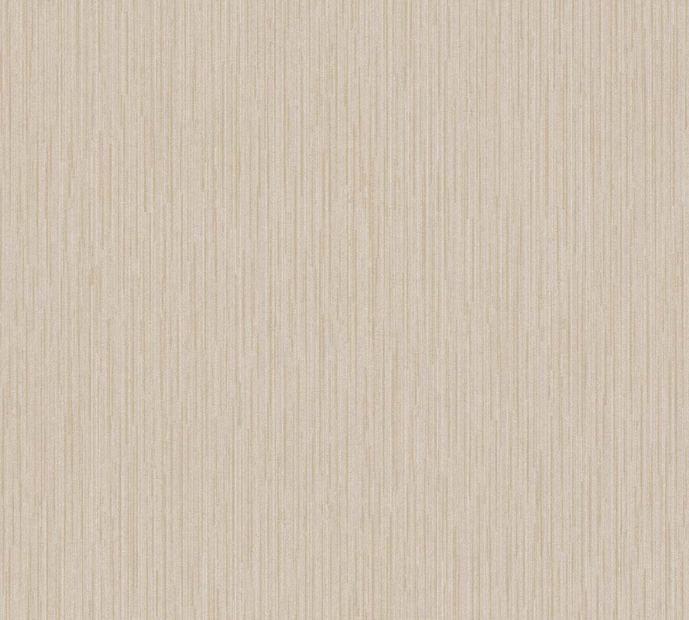 Villa - Fine Lines plain wallpaper AS Creation Roll Beige  375594