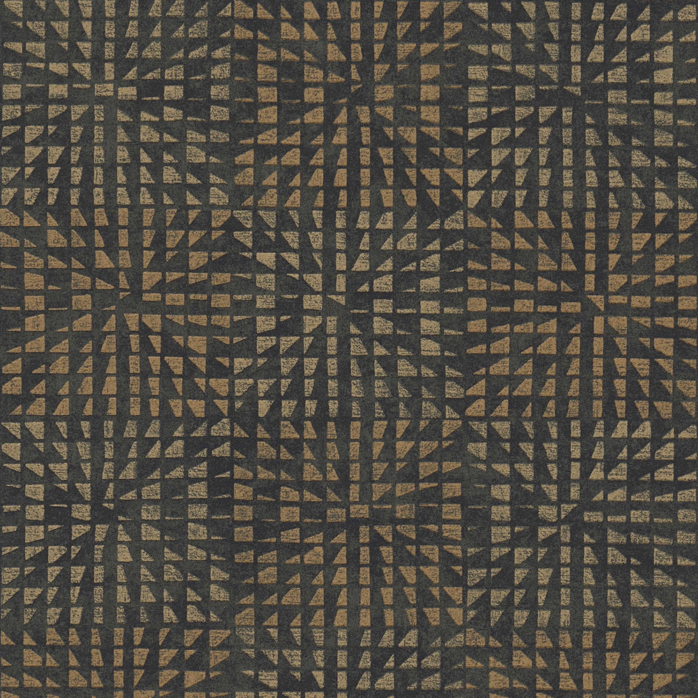 Geo Effect - Mosaic geometric wallpaper AS Creation Roll Black  383522