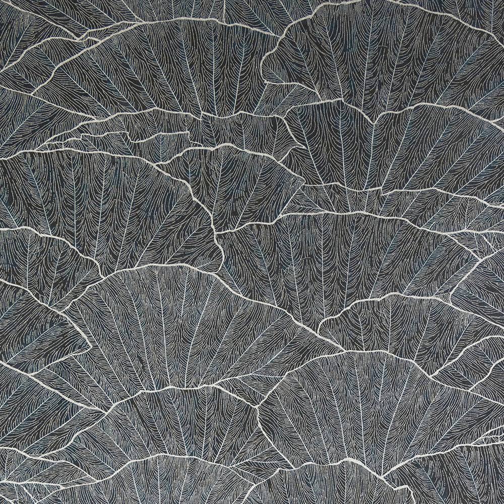 Feel - Seashell botanical wallpaper Hohenberger Roll Dark Blue  65005-HTM