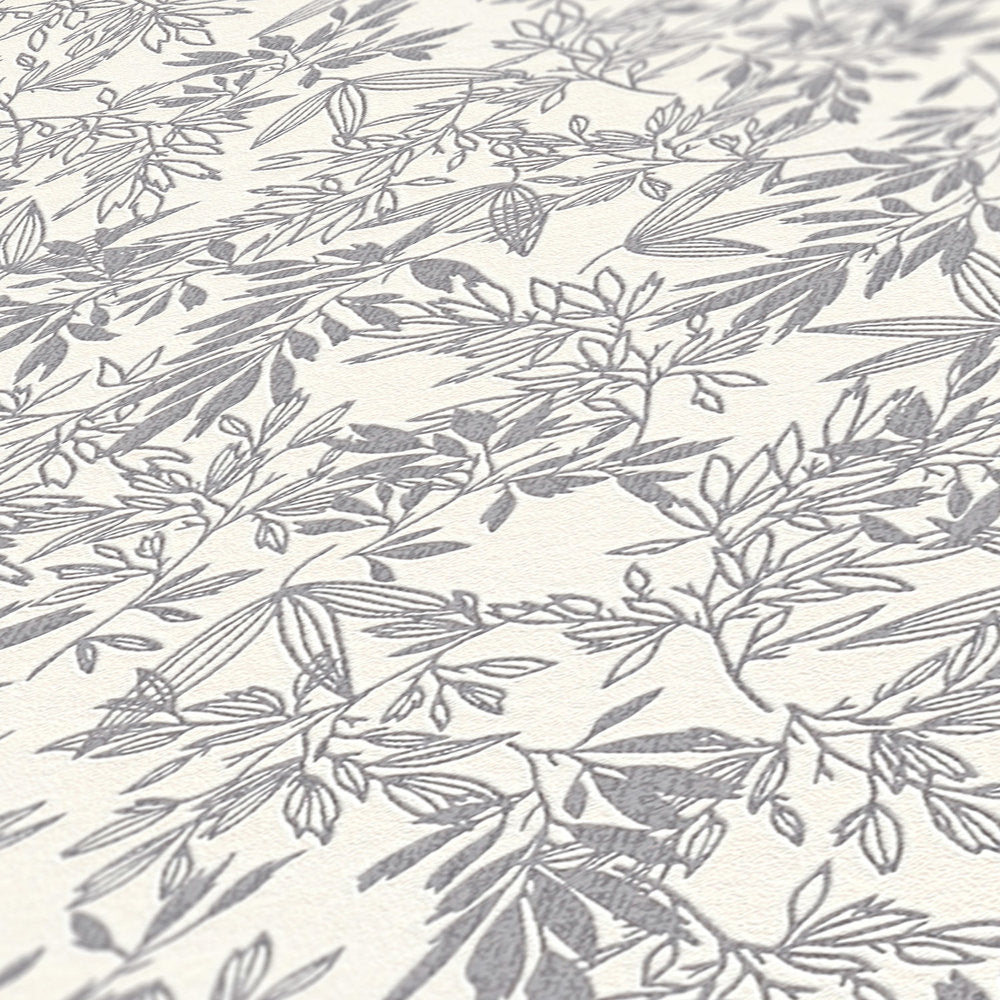 Attractive 2 - Delicate Leaves botanical wallpaper AS Creation    