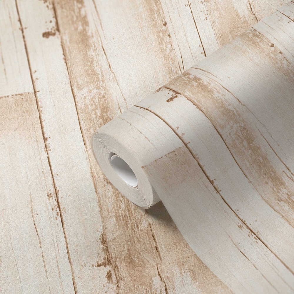 Natural Living - Old Wood Planks industrial wallpaper AS Creation    