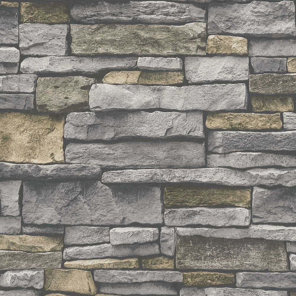 Terra - Stone Wall industrial wallpaper AS Creation Roll Grey  388131