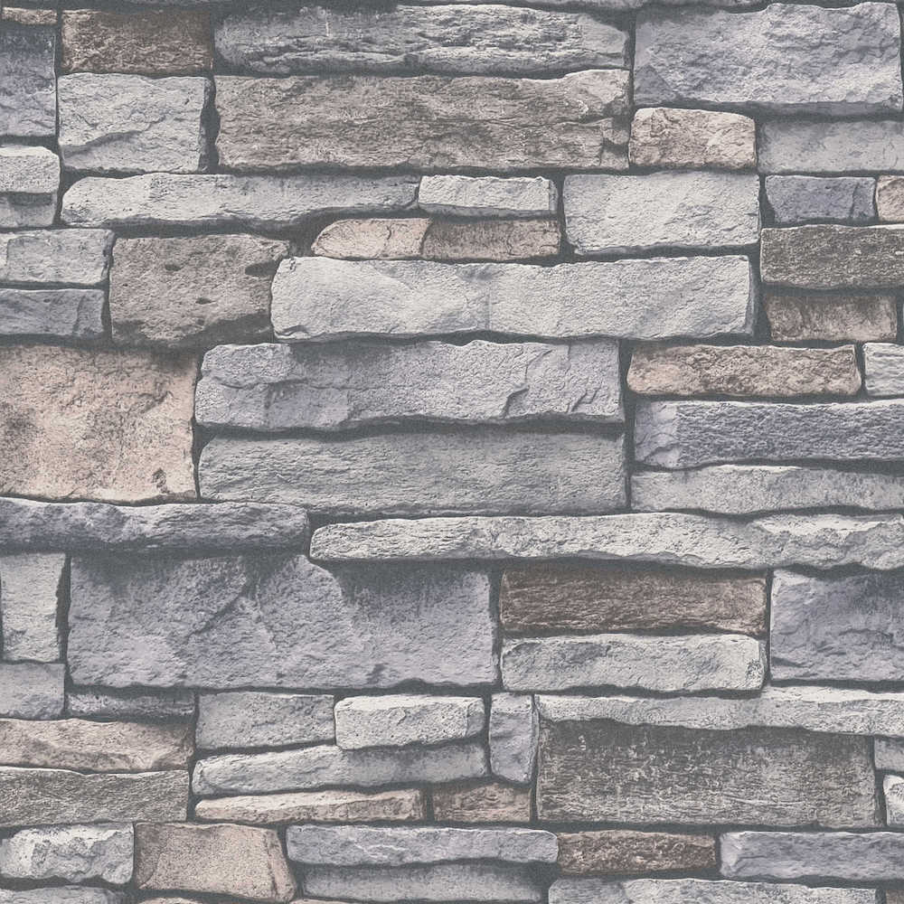 Terra - Stone Wall industrial wallpaper AS Creation Roll Taupe  388132