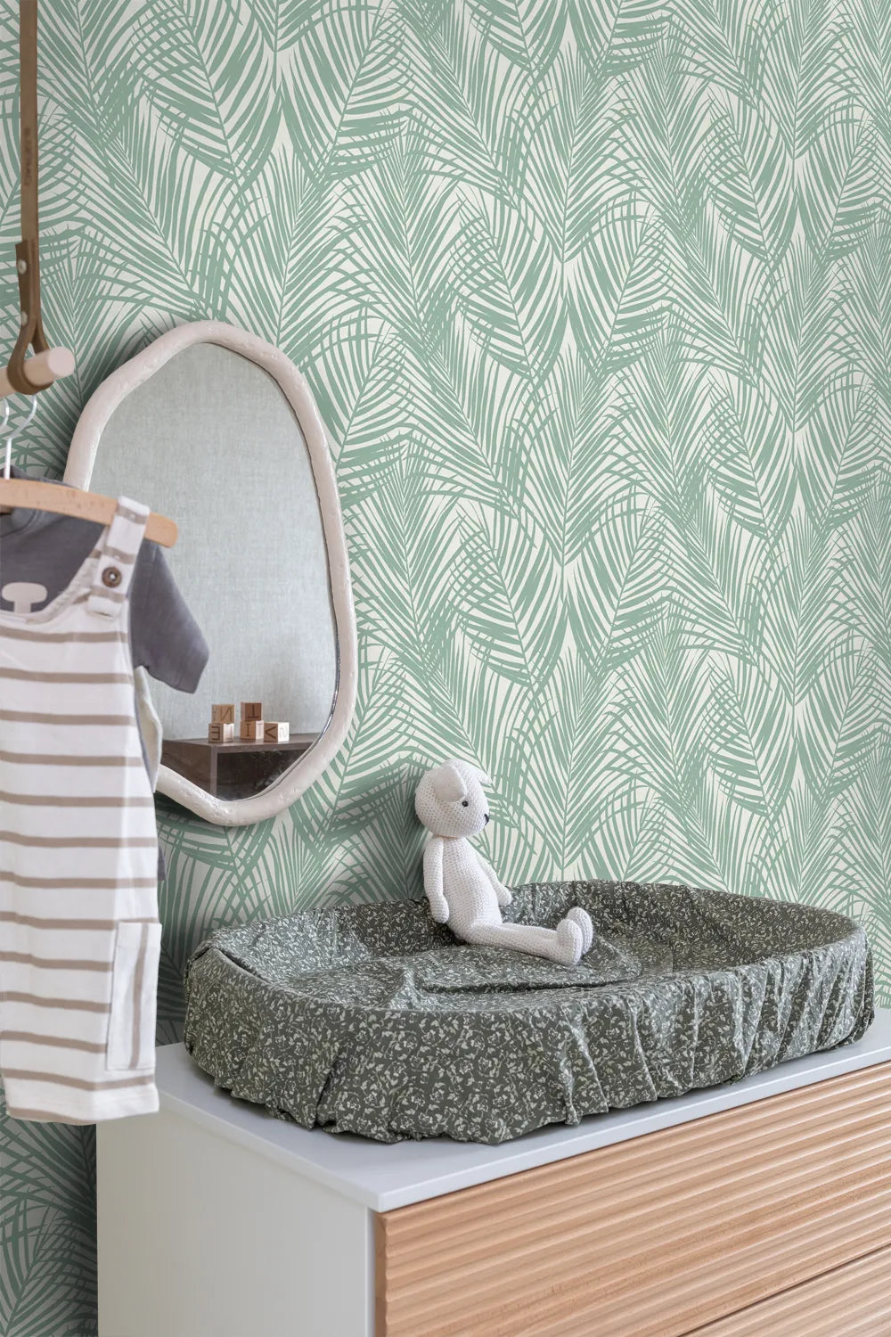 Jungle Fever - Palm Imprint botanical wallpaper ESTAhome