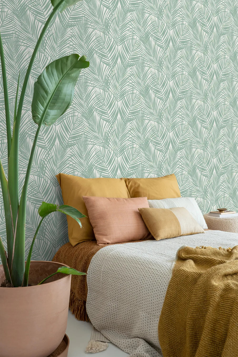 Jungle Fever - Palm Imprint botanical wallpaper ESTAhome
