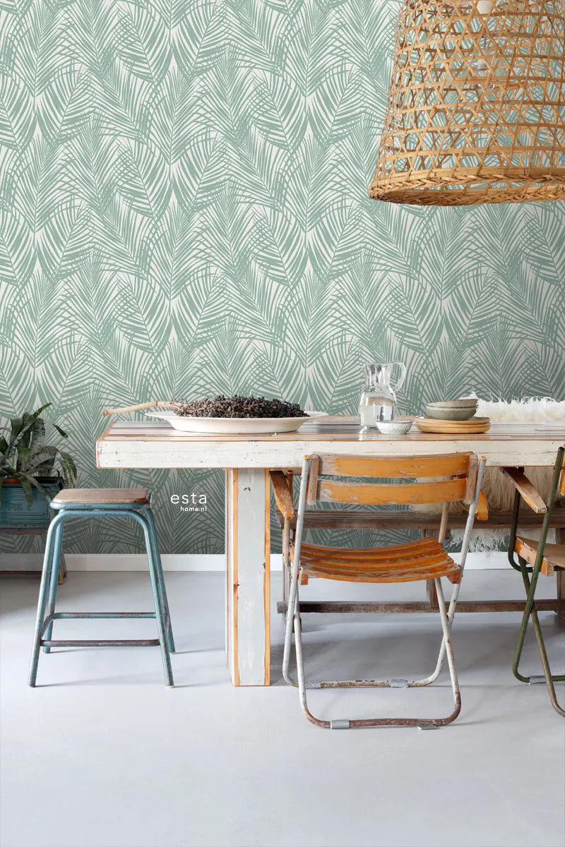 Jungle Fever - Palm Imprint botanical wallpaper ESTAhome