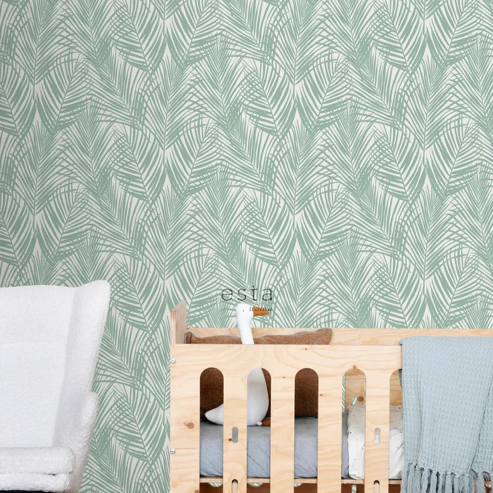 Jungle Fever - Palm Imprint botanical wallpaper ESTAhome