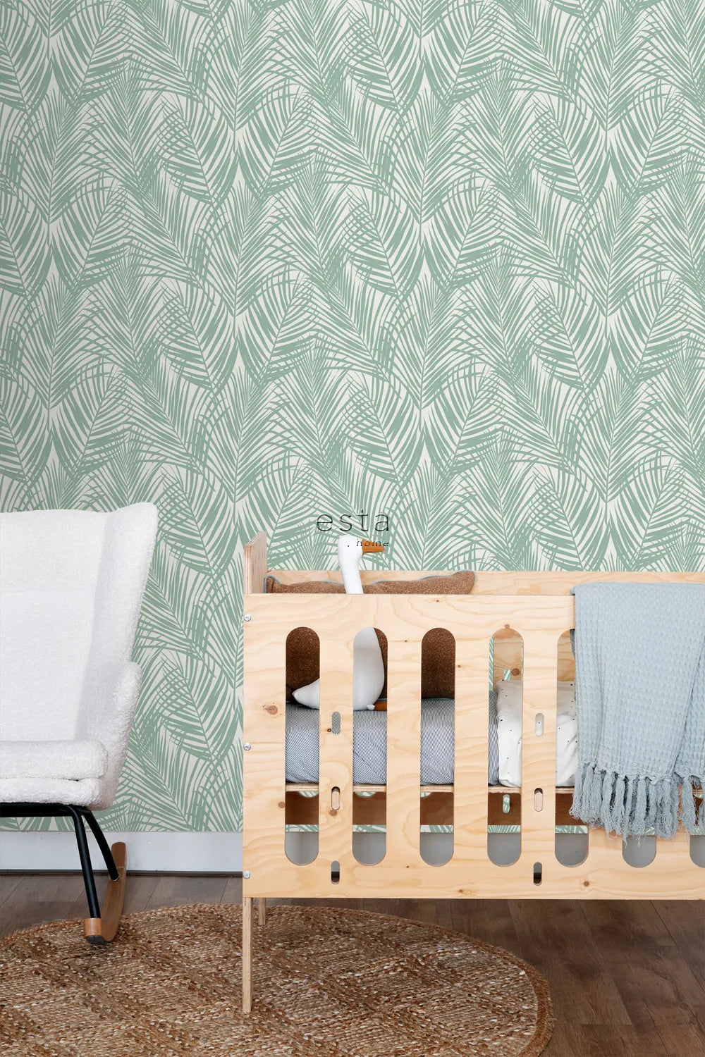 Jungle Fever - Palm Imprint botanical wallpaper ESTAhome