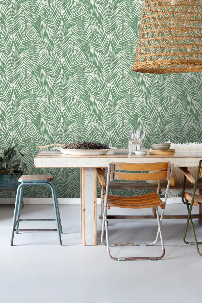Jungle Fever - Palm Imprint botanical wallpaper ESTAhome