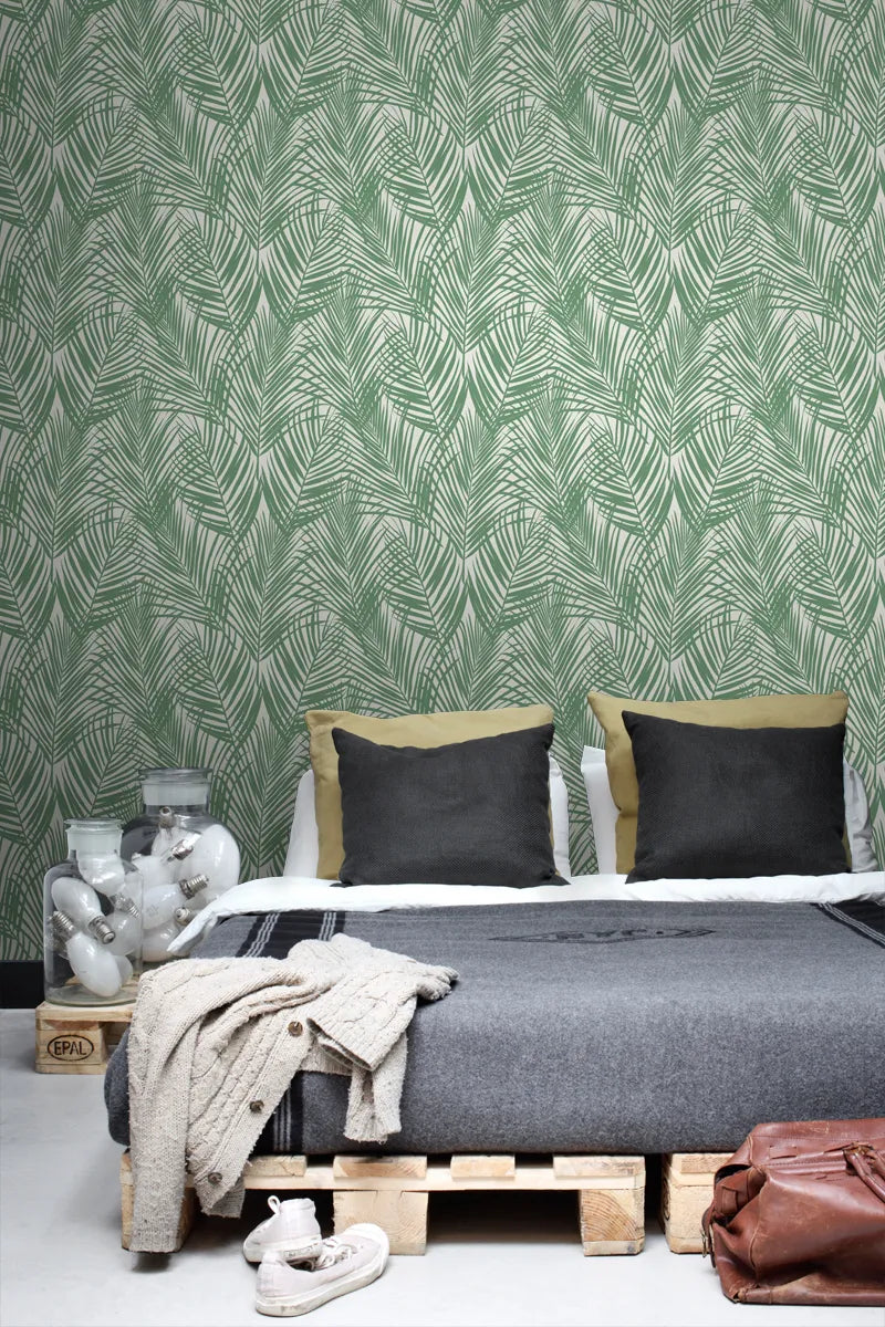Jungle Fever - Palm Imprint botanical wallpaper ESTAhome