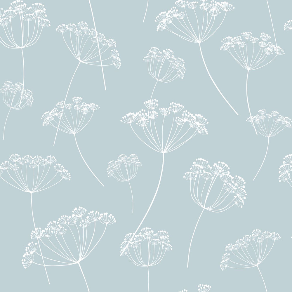 Vintage Flowers - Dandelions botanical wallpaper Esta Roll Blue 139102
