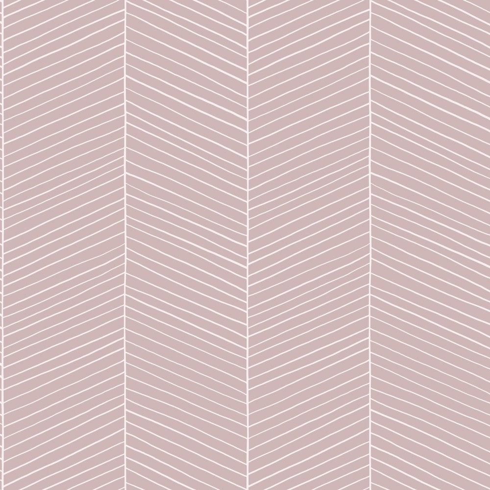 Art of Deco - Fine Herringbone art deco wallpaper Esta Roll Pink  139107