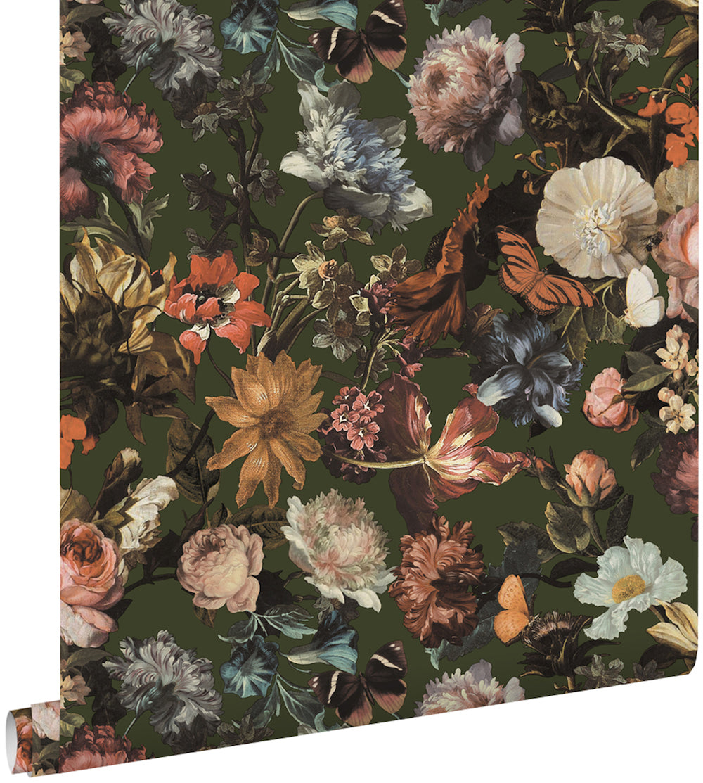 Vintage Flowers - Fancy Garden botanical wallpaper Esta    