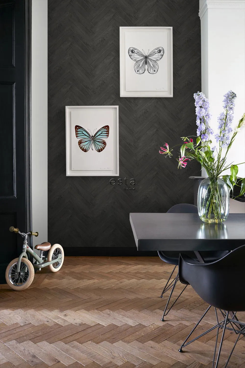 Paradise - Herring Weave geometric wallpaper ESTAhome