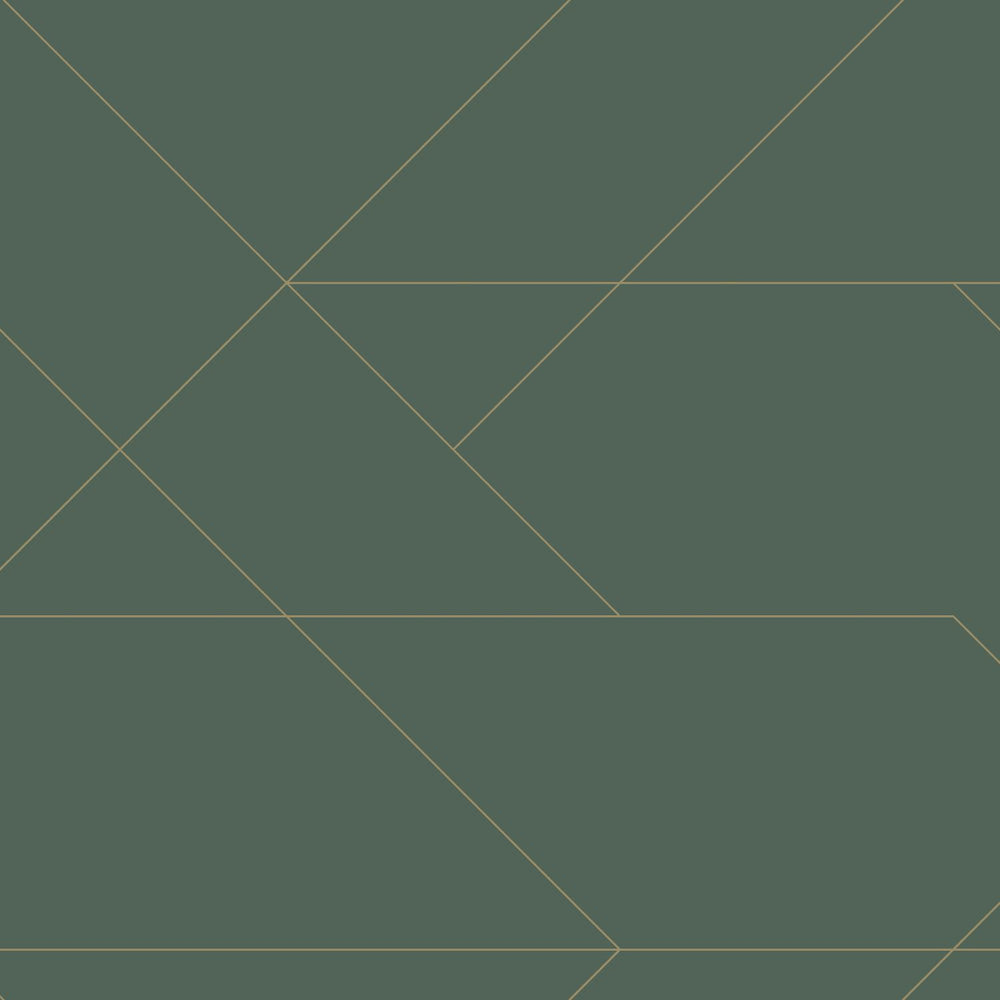 Art of Deco - Linear Deco art deco wallpaper Esta Roll Green  139212