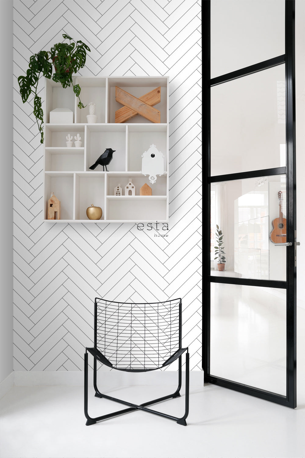 Art of Deco - Herringbone art deco wallpaper Esta    