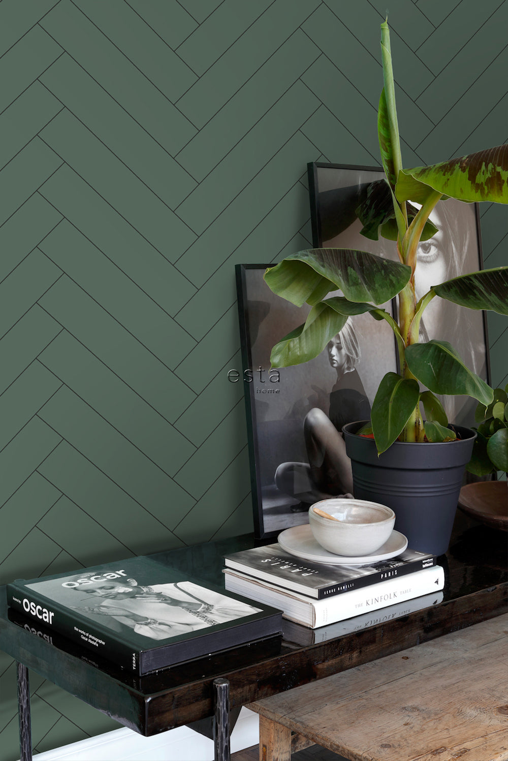 Art of Deco - Herringbone art deco wallpaper Esta    