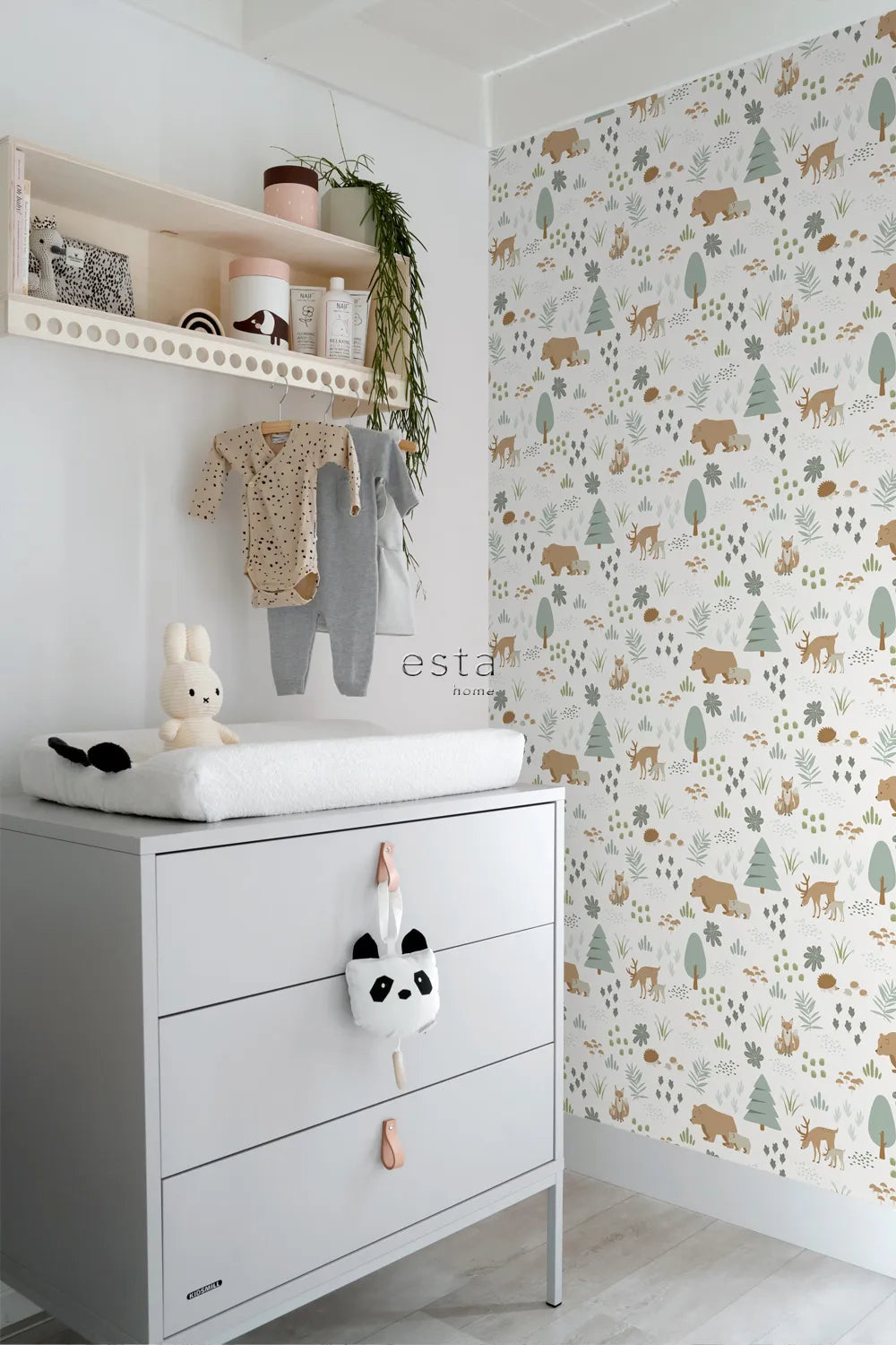 Forest Friends - Enchanted Glade kids wallpaper ESTAhome