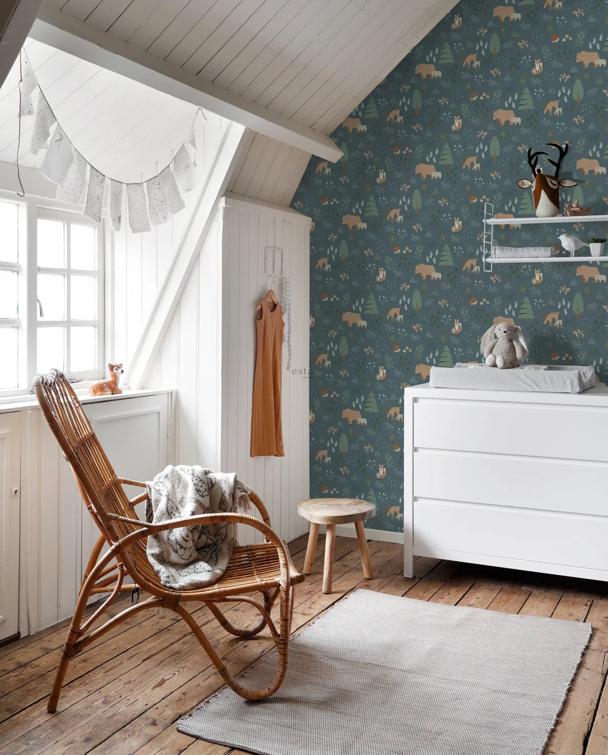 Forest Friends - Enchanted Glade kids wallpaper ESTAhome