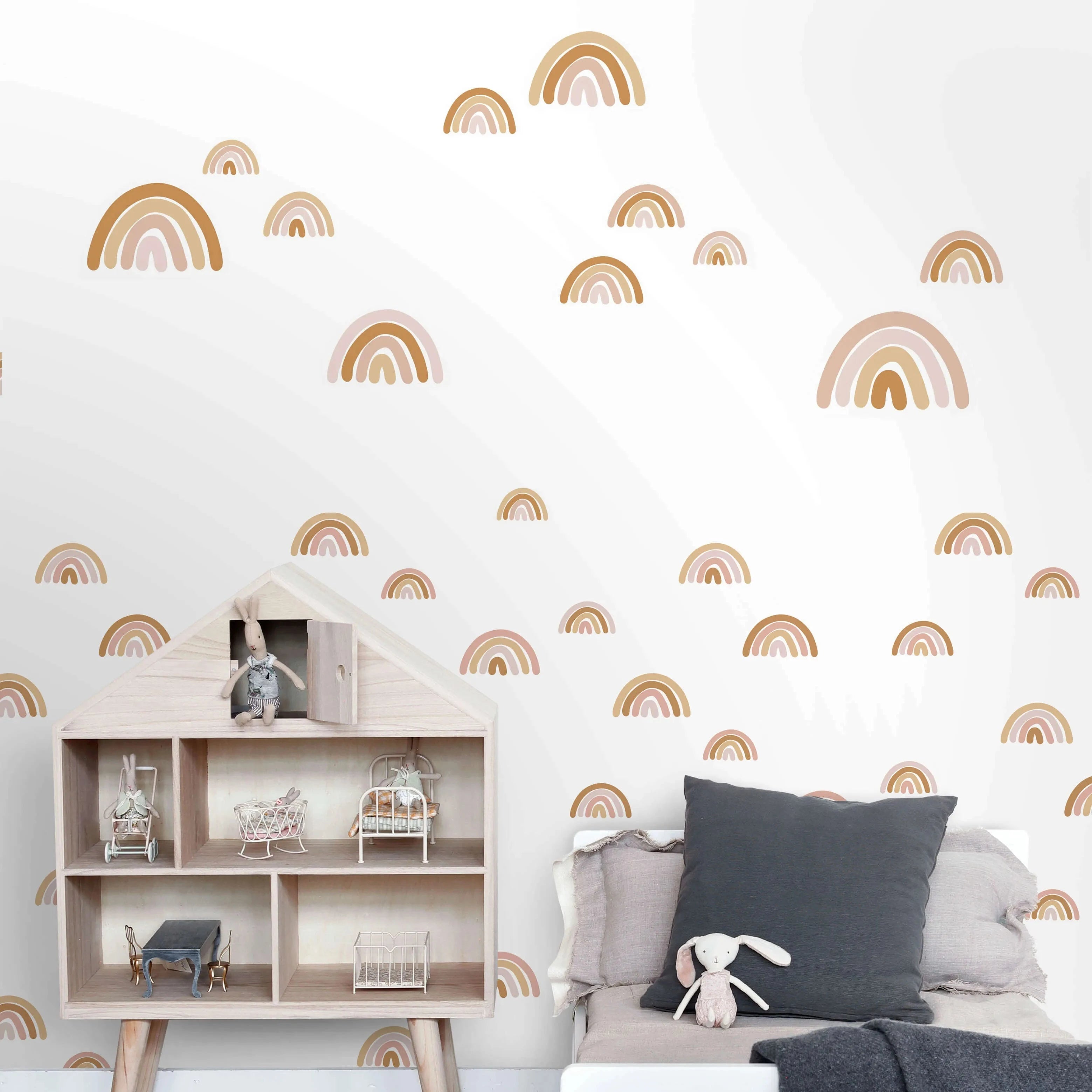 Forest Friends - Rainbow Fields kids wallpaper ESTAhome