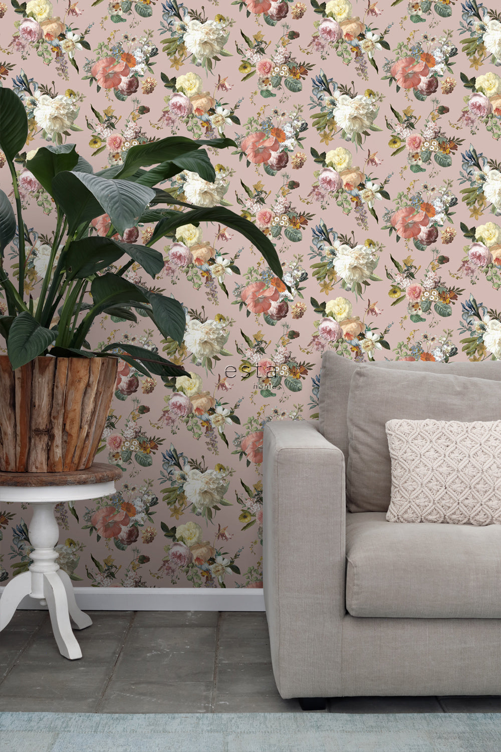 Vintage Flowers - Bloom botanical wallpaper Esta    