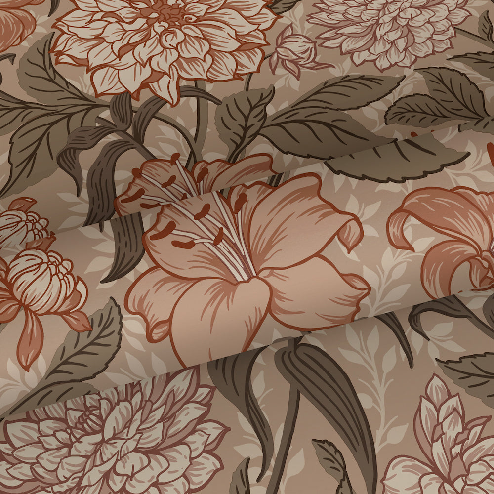 Vintage Flowers - Vintage Blossoms botanical wallpaper Esta    