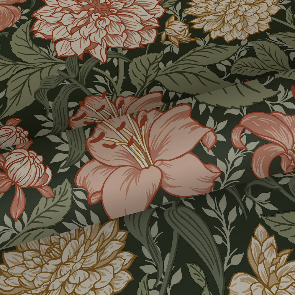 Vintage Flowers - Vintage Blossoms botanical wallpaper Esta    