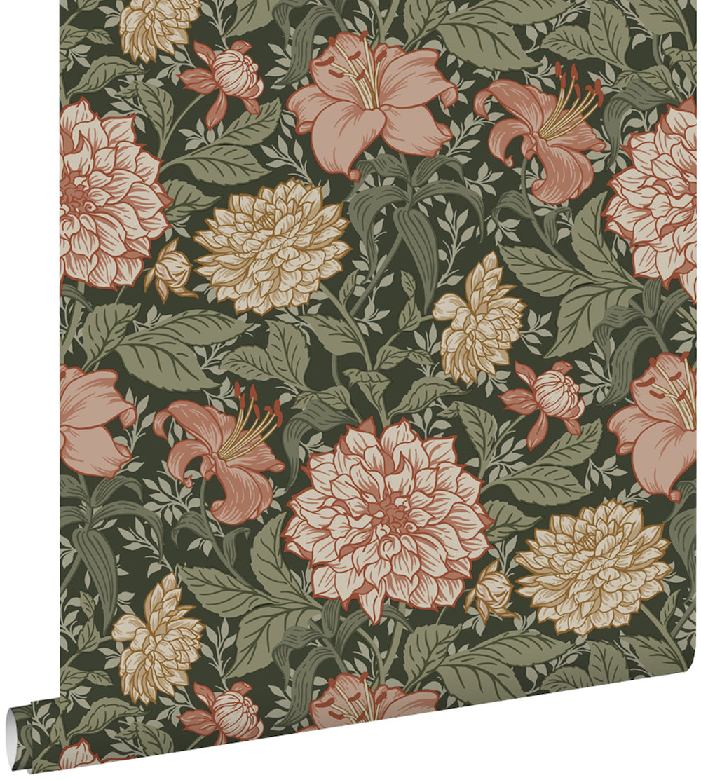 Vintage Flowers - Vintage Blossoms botanical wallpaper Esta    