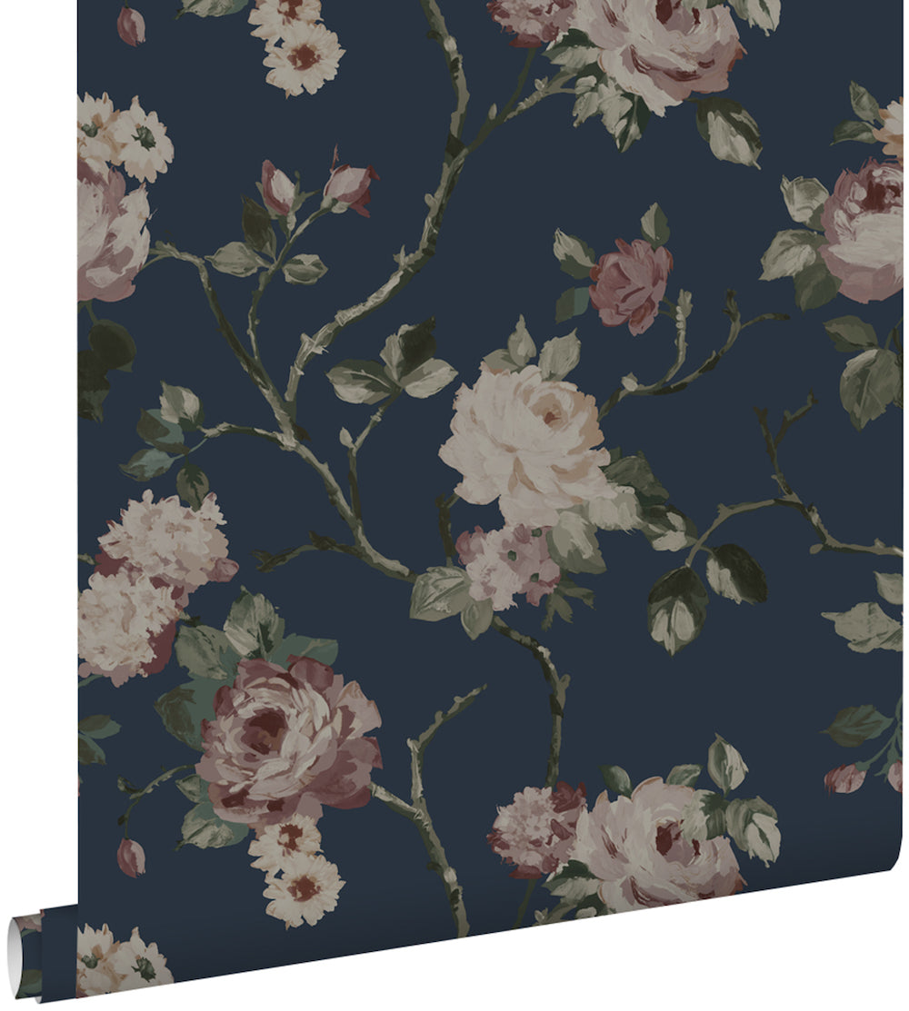 Vintage Flowers - Magic Rose botanical wallpaper Esta    