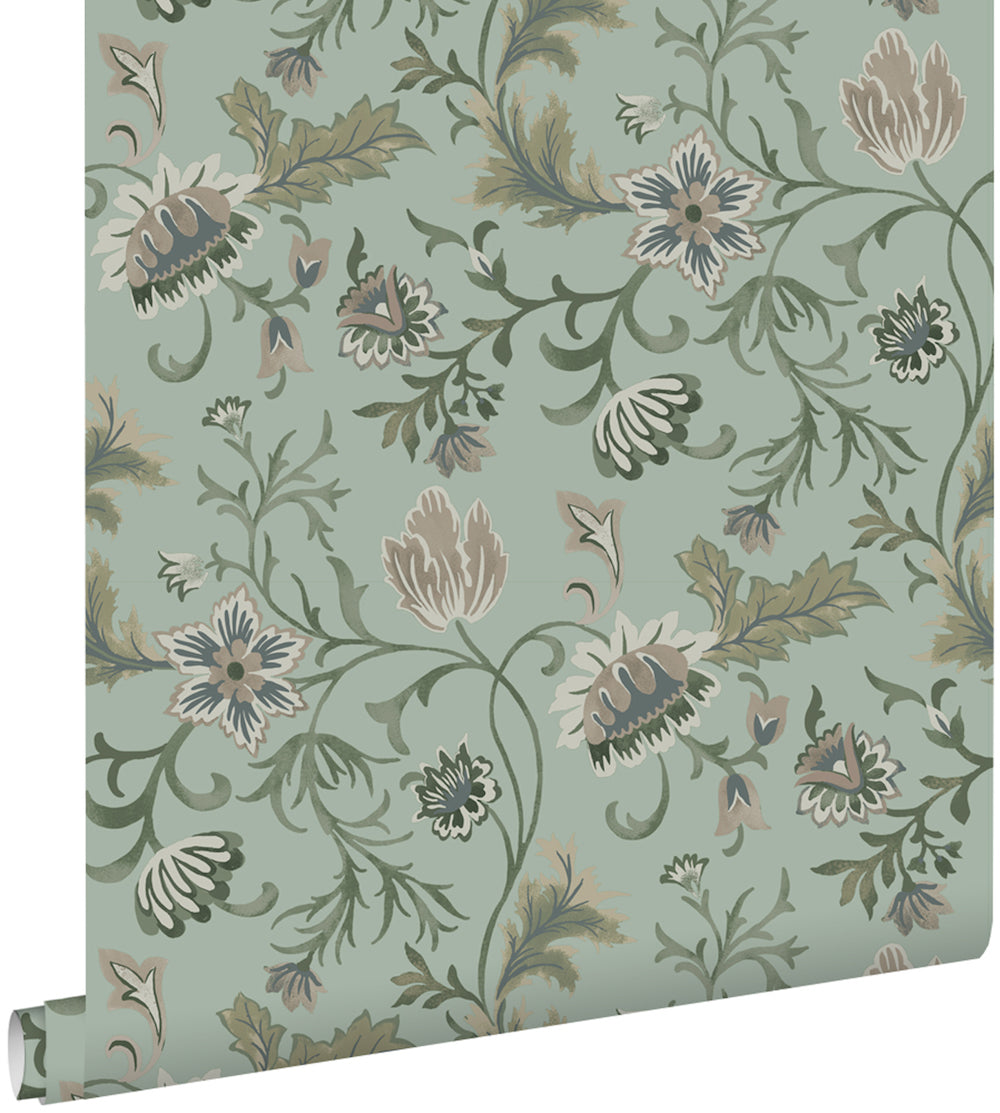 Vintage Flowers - Vintage Garden botanical wallpaper Esta    