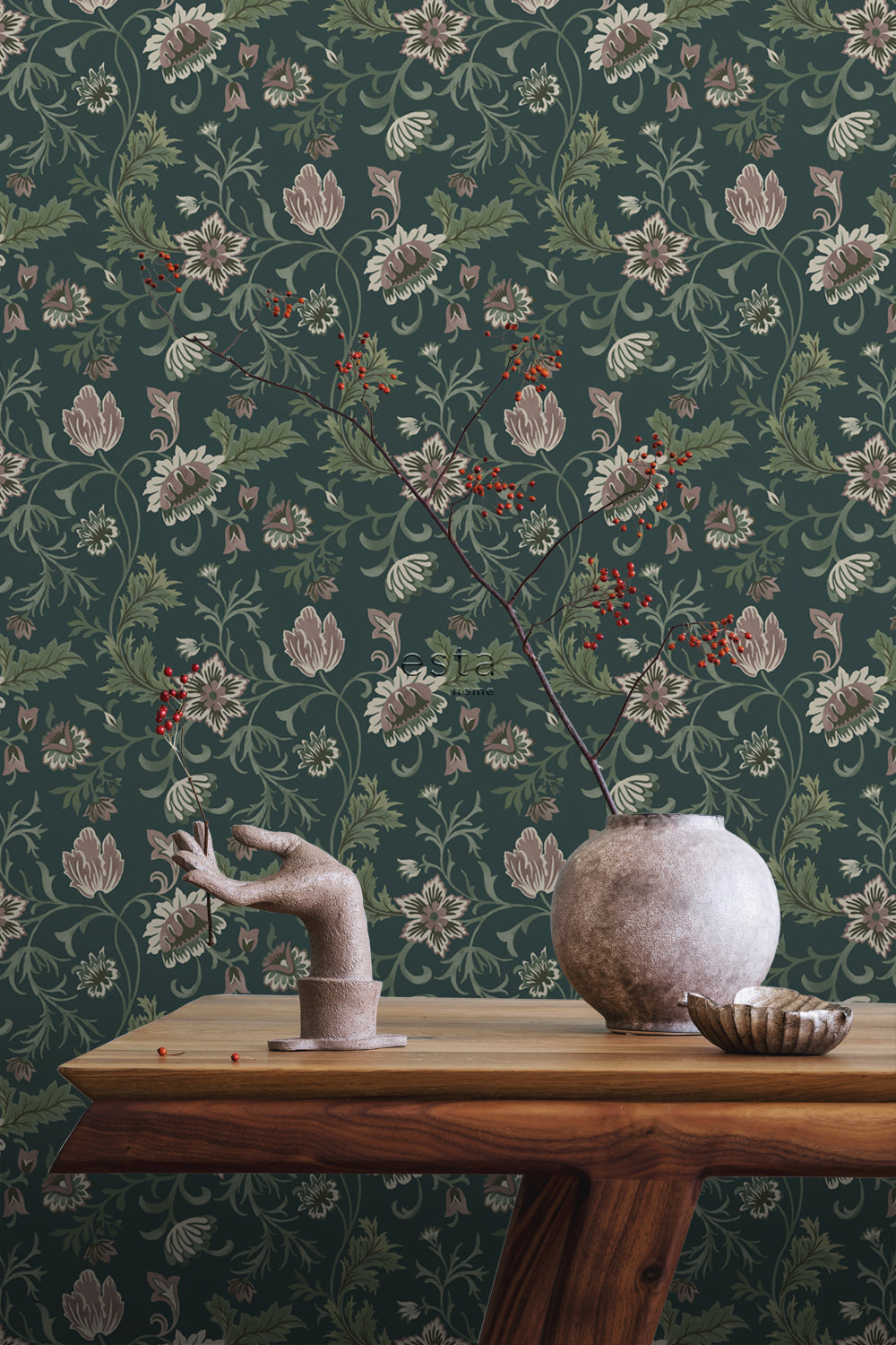 Vintage Flowers - Vintage Garden botanical wallpaper Esta    