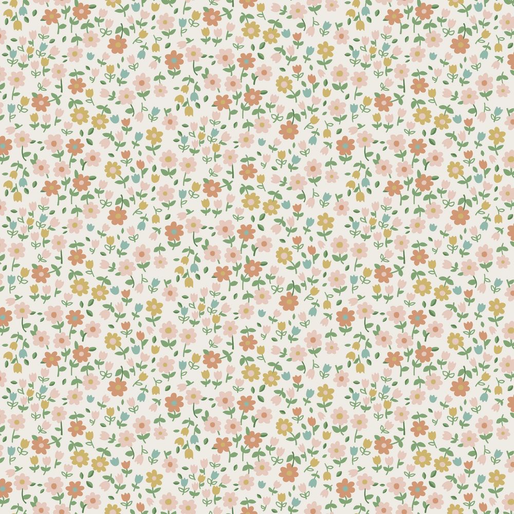Vintage Flowers - Petit Flowers botanical wallpaper Esta Roll Multi  139467