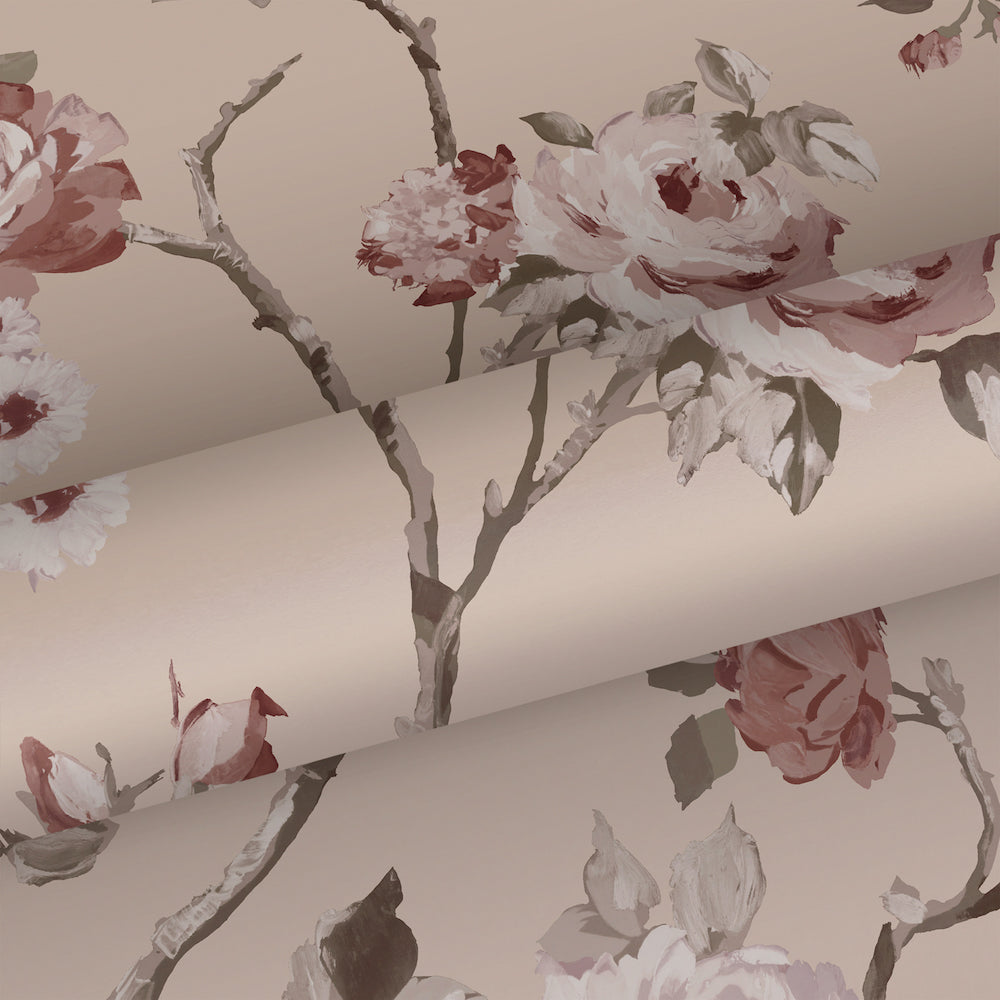 Vintage Flowers - Magic Rose botanical wallpaper Esta    