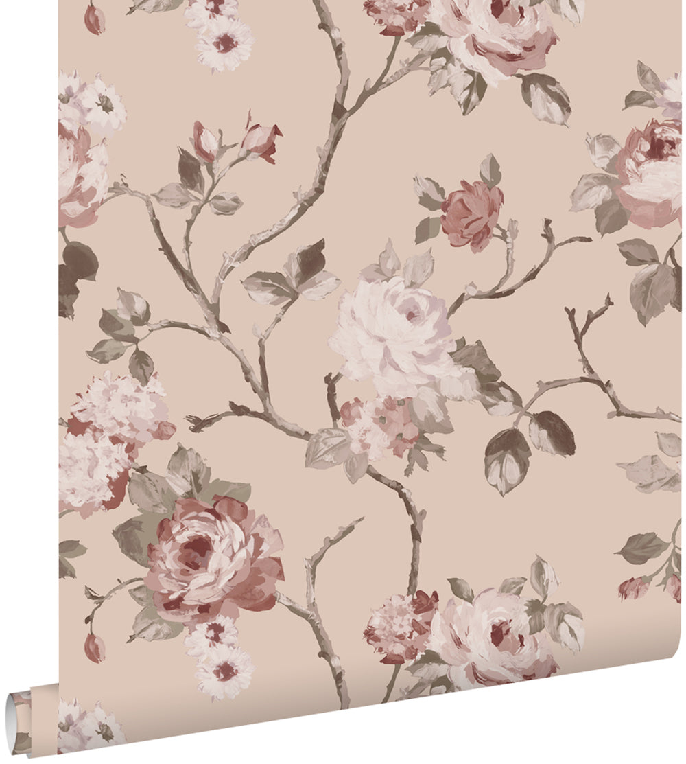 Vintage Flowers - Magic Rose botanical wallpaper Esta    