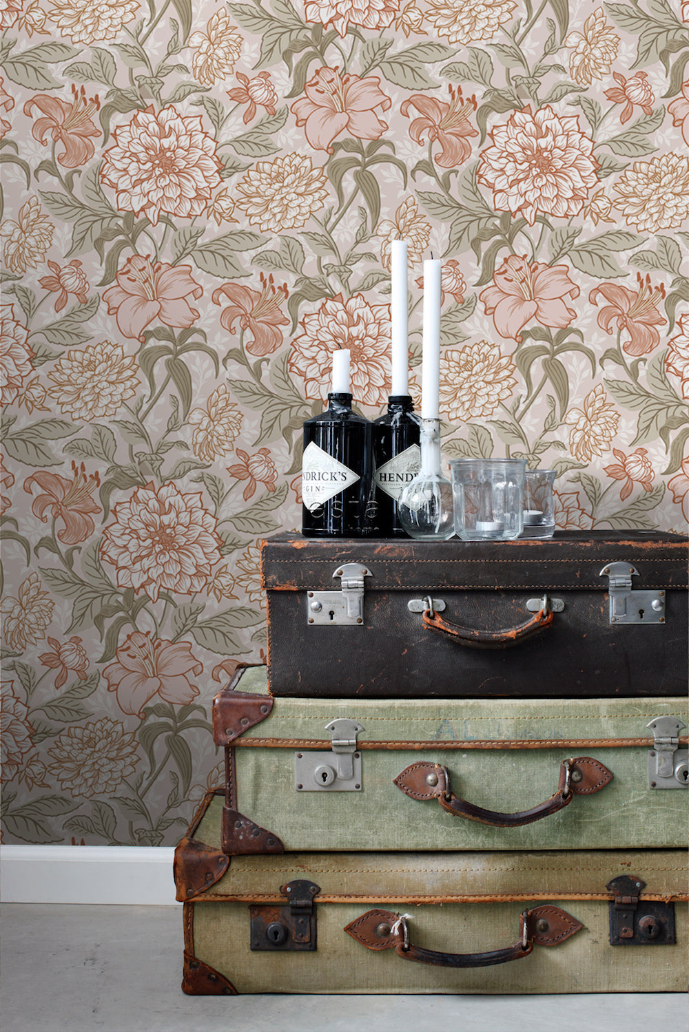 Vintage Flowers - Vintage Blossoms botanical wallpaper Esta    