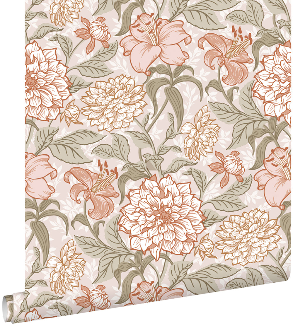Vintage Flowers - Vintage Blossoms botanical wallpaper Esta    