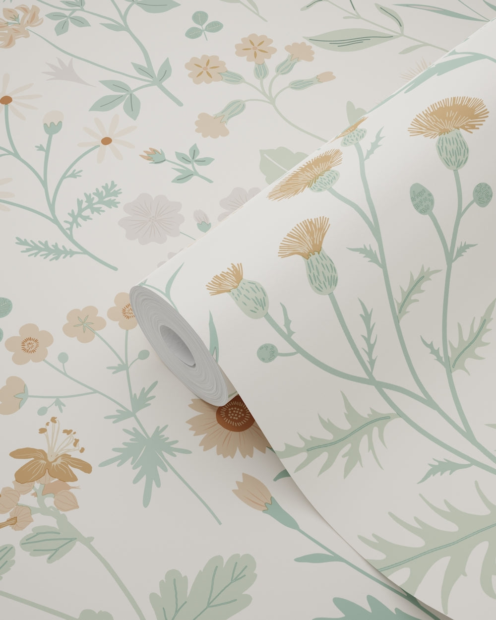 Vintage Flowers - Wild Flowers botanical wallpaper Esta    