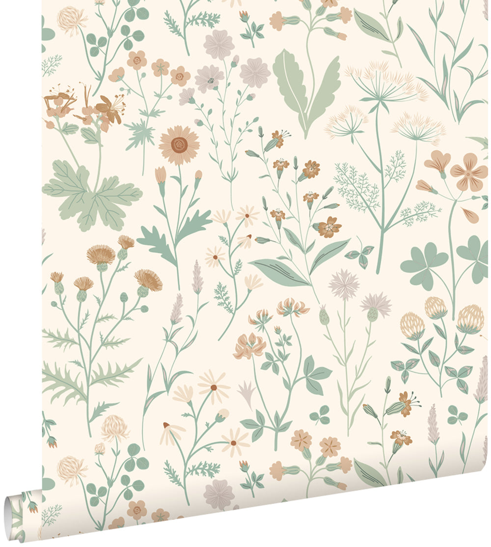 Vintage Flowers - Wild Flowers botanical wallpaper Esta    
