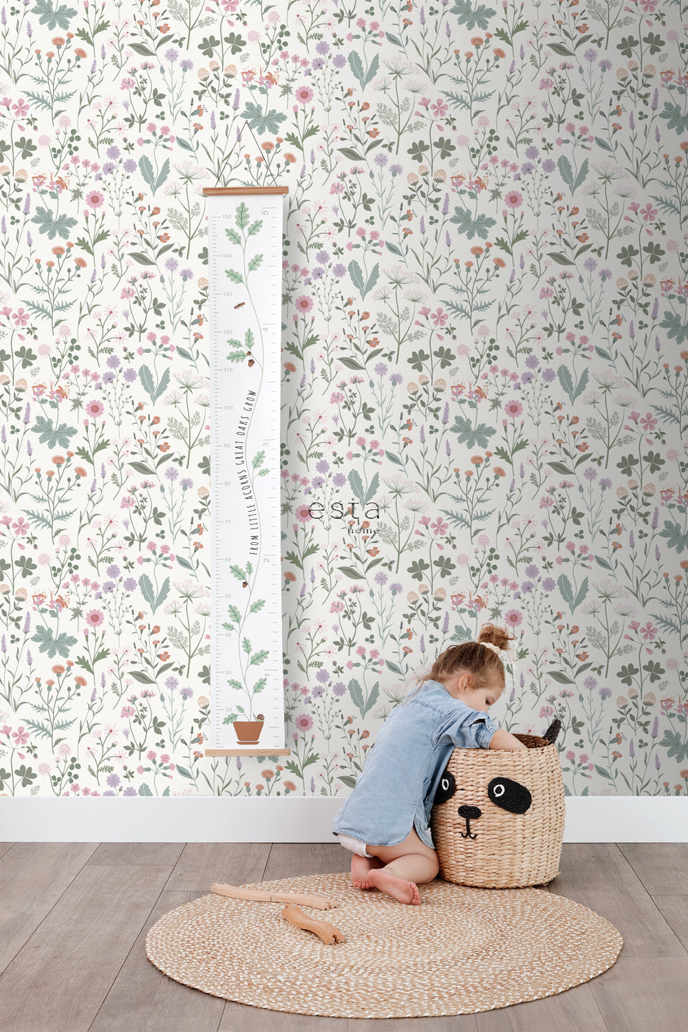 Vintage Flowers - Wild Flowers botanical wallpaper Esta    