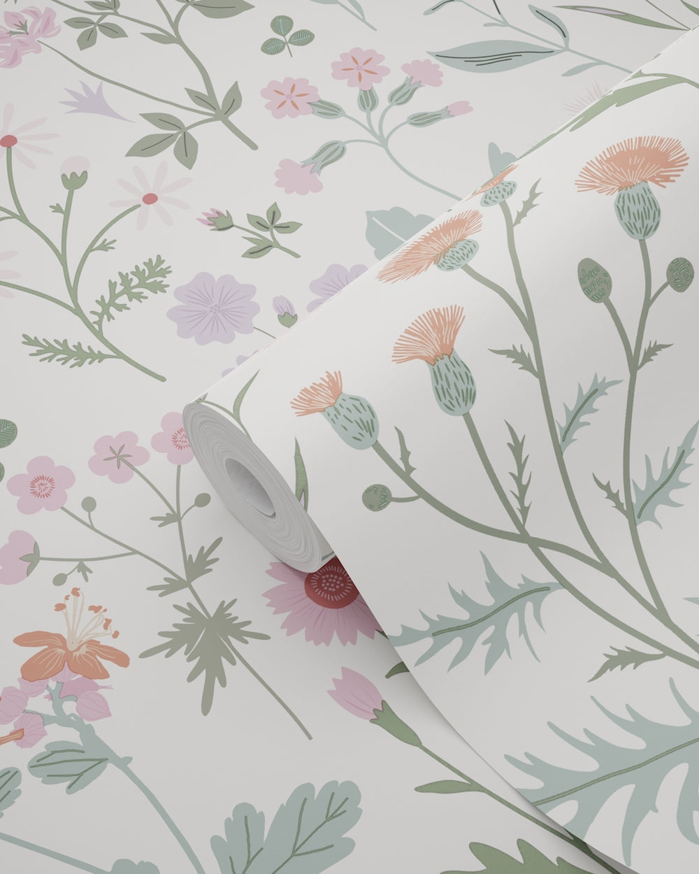 Vintage Flowers - Wild Flowers botanical wallpaper Esta    