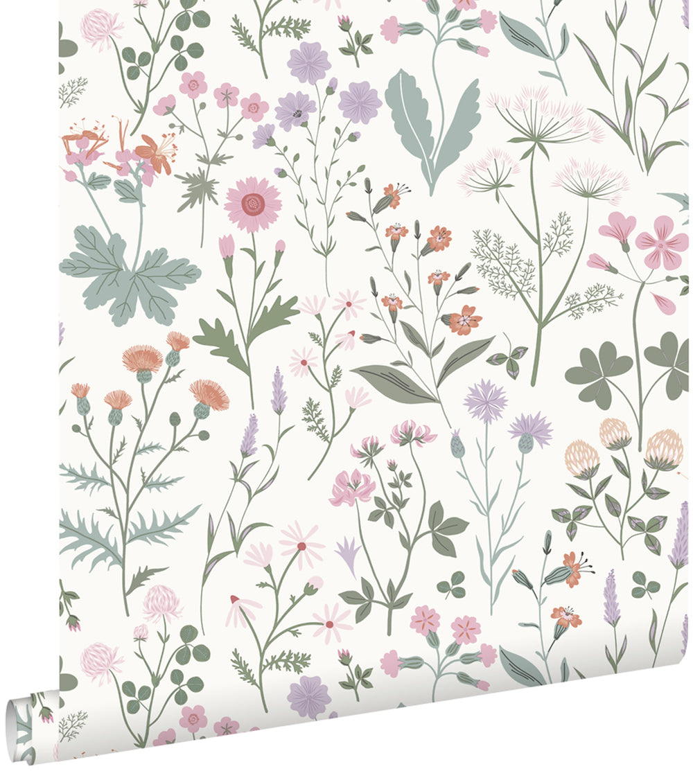 Vintage Flowers - Wild Flowers botanical wallpaper Esta    