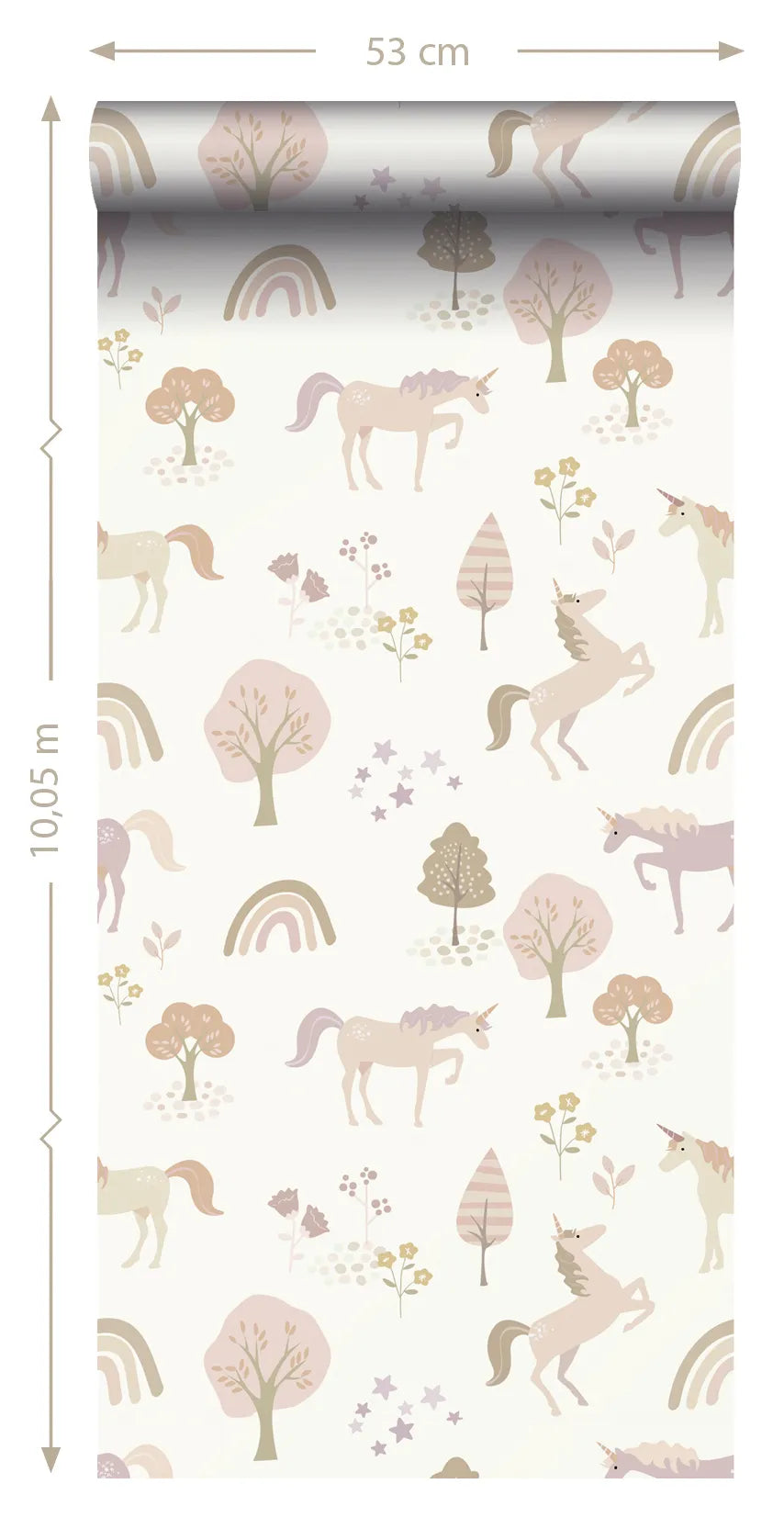 To The Moon and Back - Unicorn Friends kids wallpaper ESTAhome