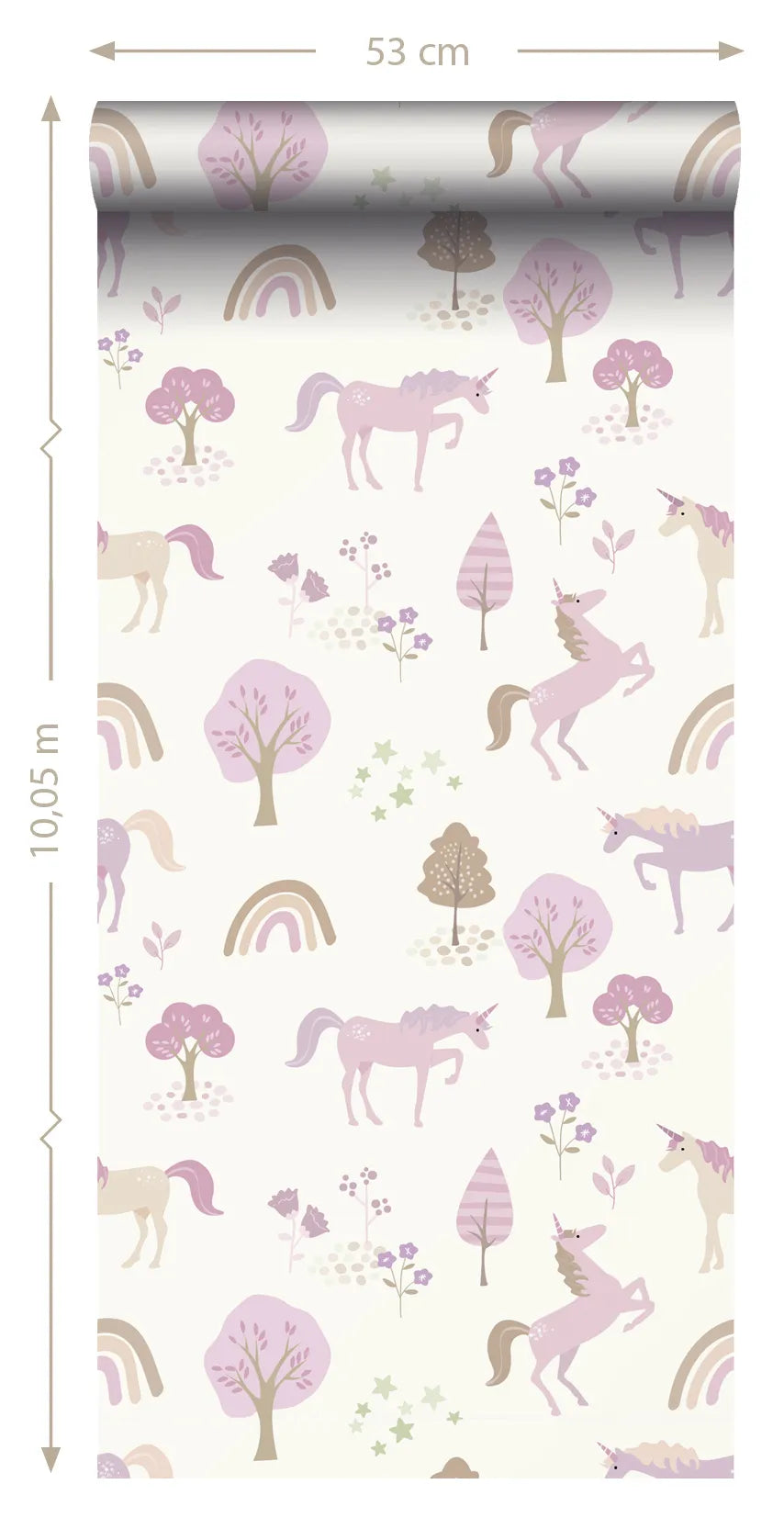 To The Moon and Back - Unicorn Friends kids wallpaper ESTAhome